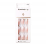 Unghii false imPress Awestruck Medium Almond, 30 bucati, Kiss