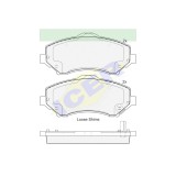 Set placute frana Icer 181908201, parte montare : Punte Fata