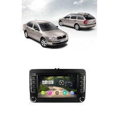 Navigatie Android Skoda Octavia II 2004 - 2013, 1GB RAM, Radio GPS Dual Zone, Display HD 7 Touchscreen