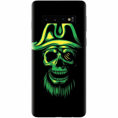 Husa silicon pentru Samsung Galaxy S10, Pirate Skull foto