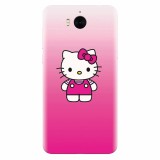 Husa silicon pentru Huawei Y5 2017, Cute Pink Catty