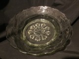 Design / Vintage - Farfurie din sticla transparenta mijlocul sec XX Turda !