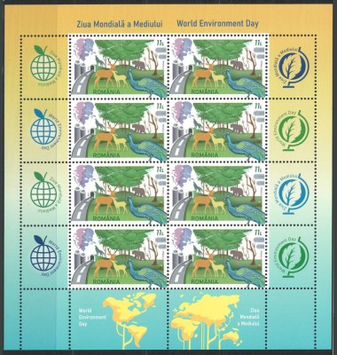 Romania 2023 Mi 8195 klb MNH - Ziua Mondiala a Mediului foto