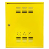 Firida 60x50x25 cm, Proconstructo Group, cutie pentru contor de gaz si regulator, galben, din tabla,