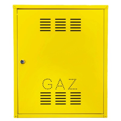 Firida 60x50x25 cm, Proconstructo Group, cutie pentru contor de gaz si regulator, galben, din tabla, foto
