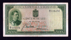 ROMANIA 500 LEI - 1934 . foto