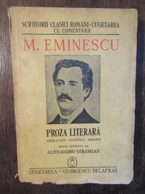 M. Eminescu - Proză literară foto