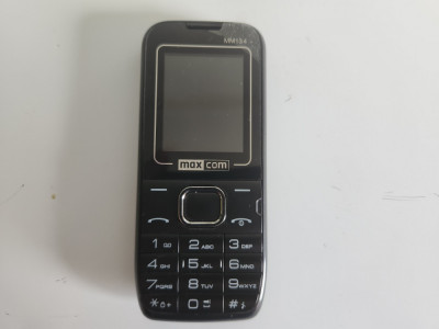 Telefon mobil Maxcom MM134 dual sim negru folosit impecabil foto