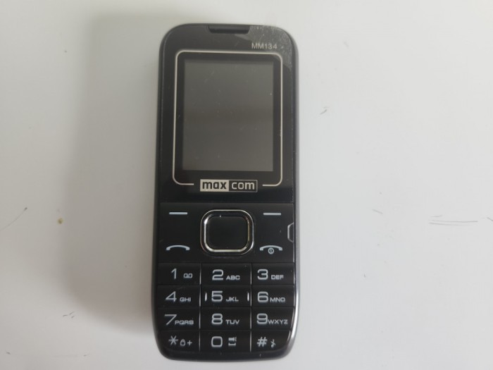 Telefon mobil Maxcom MM134 dual sim negru folosit impecabil