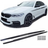 Extensii de praguri laterale negru lucios potrivite pentru BMW Seria 5 G30 G31 din 2017 Performance AutoTuning