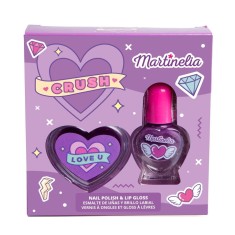 Set gloss de buze si lac de unghii Crush Nail Duo, Martinelia, 82500 - Mov foto