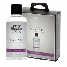 Ulei de masaj Fifty Shades of Grey Play Nice Vanilla, 90ml