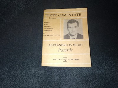 ALEXANDRU IVASIUC - PASARILE foto