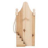 Cumpara ieftin Hranitoare pasari lemn natur 10x11x23 cm