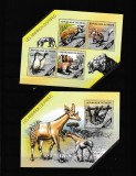Niger 2014 - Fauna - ANIMALE DISPARUTE - BL+ KB - Nestampilate