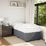 VidaXL Cadru de pat fără saltea, gri &icirc;nchis, 90x200 cm, catifea 3284608