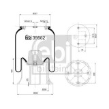 Febi Bilstein Burduf, suspensie pneumatica