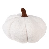 Cumpara ieftin Dovleac Halloween decorativ poliester alb maro &Oslash; 20x14 cm