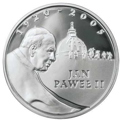 Polonia 10 zloti 2005 PAPA IOAN PAUL II PROOF 14,14 g Argint .925 foto