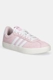 adidas sneakers din piele &icirc;ntoarsă Vl Court 3.0 culoarea roz, JP5325
