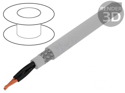 Cablu Ecranat &amp;Ouml;LFLEX 191 CY 2x1mm2 Cupru Cositorit foto