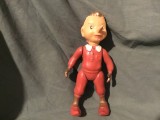 Jucarie / Papusa Pinocchio ( Buratino ) articulara din celuloid din perioada sovietica ( URSS ) anii 50-70 producator Fabrica Malyș din Moscova !