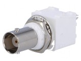 Conector BNC soclu mamă 50&Omega; THT pentru montare pe panou