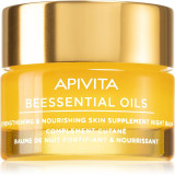 Apivita Beessential Oils Strengthening &amp; Nourishing Night Balm balsam facial de noapte nutritie si hidratare 15 ml