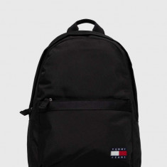 Tommy Jeans rucsac bărbați, culoarea negru, mare, uni AM0AM11964