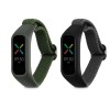 Set 2 Curele Kwmobile pentru OPPO Band Sport, Verde inchis/Gri, Nylon, KWM0000173Y006C