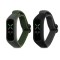 Set 2 Curele Kwmobile pentru OPPO Band Sport, Verde inchis/Gri, Nylon, KWM0000173Y006C