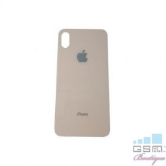 Capac Baterie Spate iPhone X Cu Adeziv Sticker Auriu foto