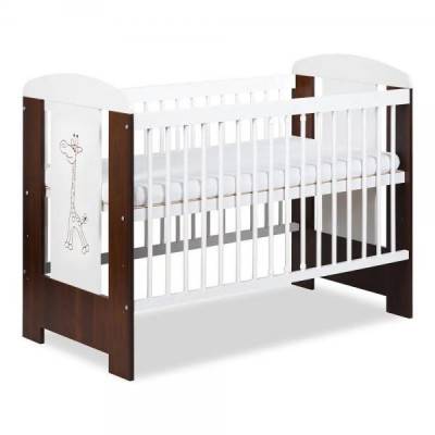 Patut copii din lemn KLUPS SAFARI Little Giraffe Wenge GreatGoods Plaything foto