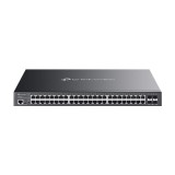 Switch 40 x RJ45 1G PoE+, 8 x RJ45 1G Hi-PoE, 4 x SFP+ 10G, L2 Management, 1U - TP-Link Omada SG3452XMPP SafetyGuard Surveillance