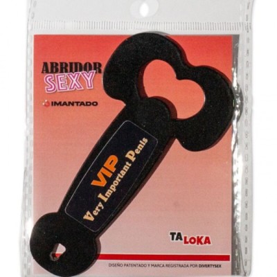 TALOKA - MAGNETIC METAL OPENER VERY IMPORTANT PENIS BLACK foto