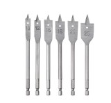 STERN. Set 6 burghie plate pentru lemn 10-25 x 150 mm
