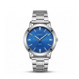 Ceas Bărbătesc Geneva Blue - Oțel Inoxidabil, 41mm | WZ4790