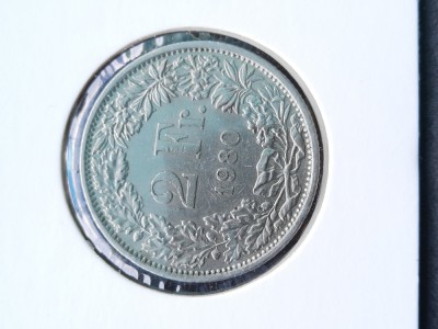 2 Francs 1980, Elvetia - G 4552 foto