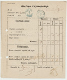 Romania Moldova 1859 document postal Factura Scrisorilor stampile Iasi si Tecuci