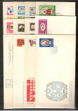 ROMANIA.1973 Lot 19 serii si colite FDC-uri LL.81