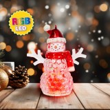 Om de zapada cu LED de Craciun - rosu - LED RGB - 9 x 8 x 5 cm