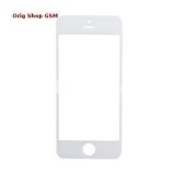Geam Carcasa Apple iPhone 5 5S 5C Alb, Sticla Protectie Telefon