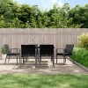 VidaXL Set mobilier de grădină cu perne, 7 piese, poliratan și oțel