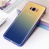 Husa Samsung Galaxy S8 Plus Gradient Cameleon Albastru-Galben, Protectie Soc, Anti-zgarieturi