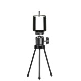 Mini trepied pentru telefon cu brat flexibil, suport smartphone universal cu montura 1 4 inch, lungime trepied 13.5 cm, stand stabil pentru fotografie