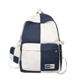 Cumpara ieftin Ghiozdan unisex alb-albastru