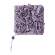 Prosop de baie, flippy, 2in1, cu burete din plasa, 17 x 17 cm, mov