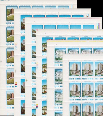 ✅RO 1986 LP 1155 &amp;quot;Statiuni balneo-climaterice &amp;quot;, in coli de 5x5 ,MNH foto