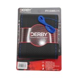 Husa volan neagra cu ac si ata 160 gr, cusatura albastra DERBY