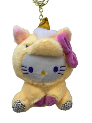 Breloc Hello Kitty galbena din plus foto